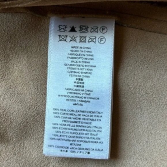 *Luxury* Michael Michael Kors Women’s Tan Light Brown Suede Jacket Coat M - Picture 7 of 8